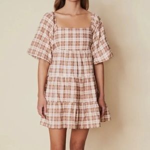 Faithfull the Brand | Eryn Mini Dress in Lori Check Print SM